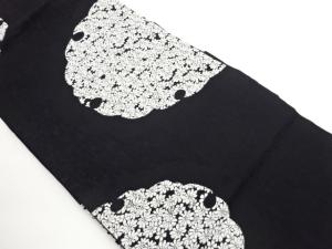 雪輪に菊尽くし模様織出し名古屋帯